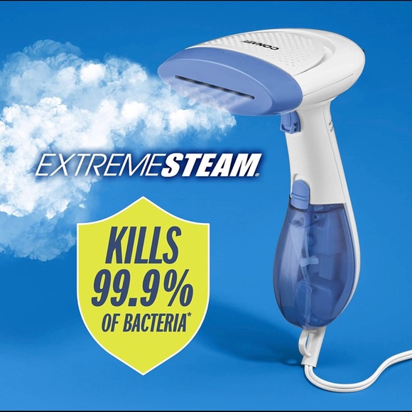 Conair - GS23N Extreme Steam Hand Held Fabric Steamer with Dual Heat, White/Blue - Picture 2 of 4